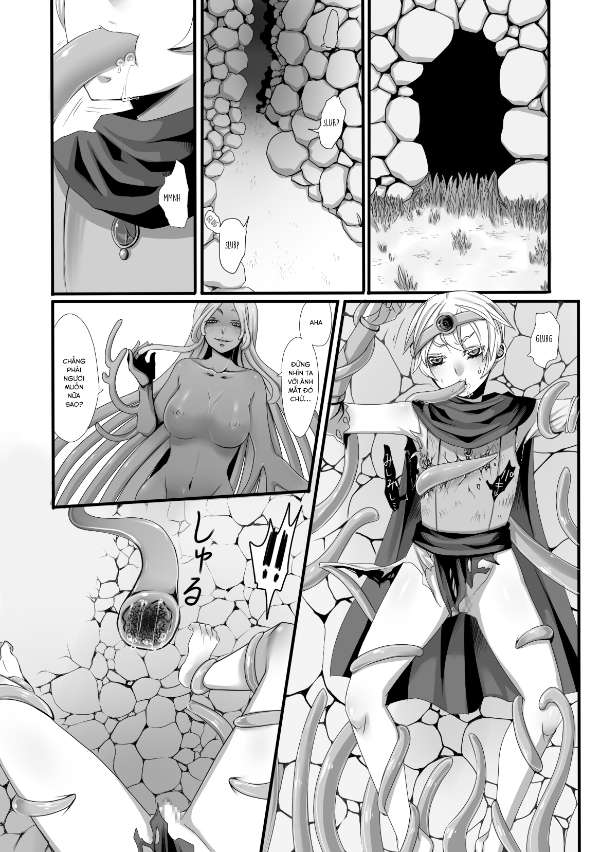 Đọc truyện hentai Quái vật, anh hùng và pháp sư - Oneshot