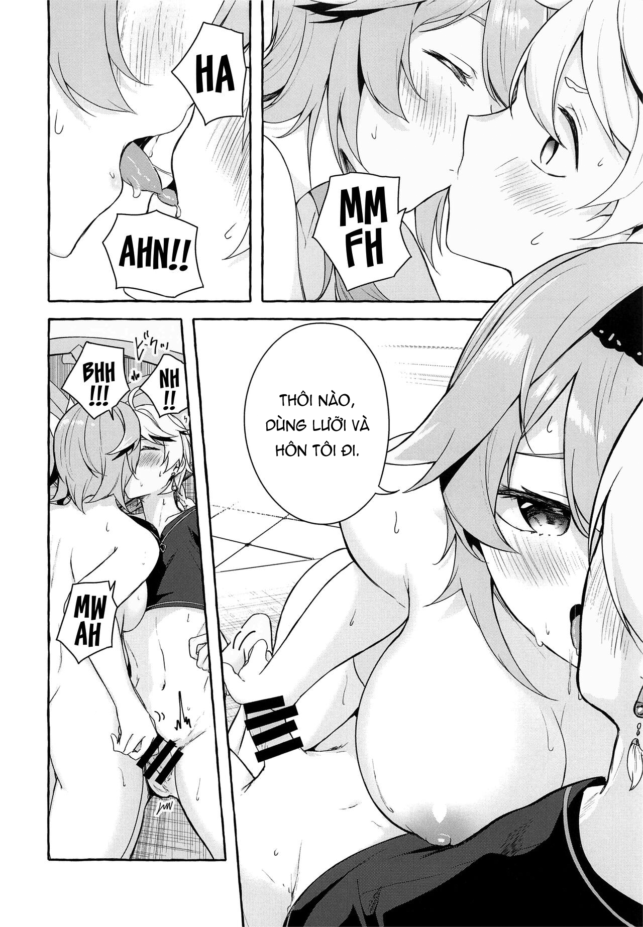 Đọc truyện hentai Phản ứng tan chảy của Eula - Oneshot