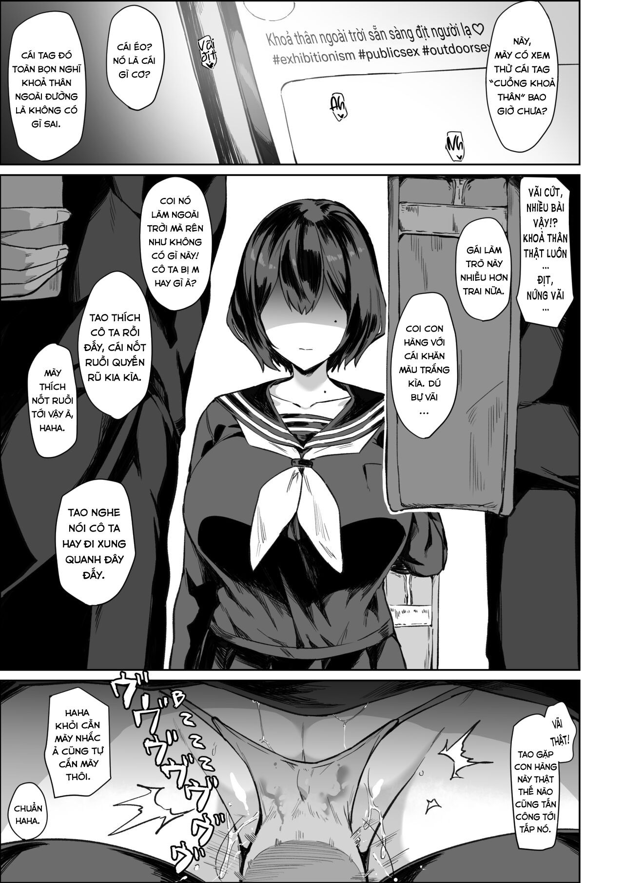 Đọc truyện hentai Roshutsukyou-chan Flasher-chan - Oneshot