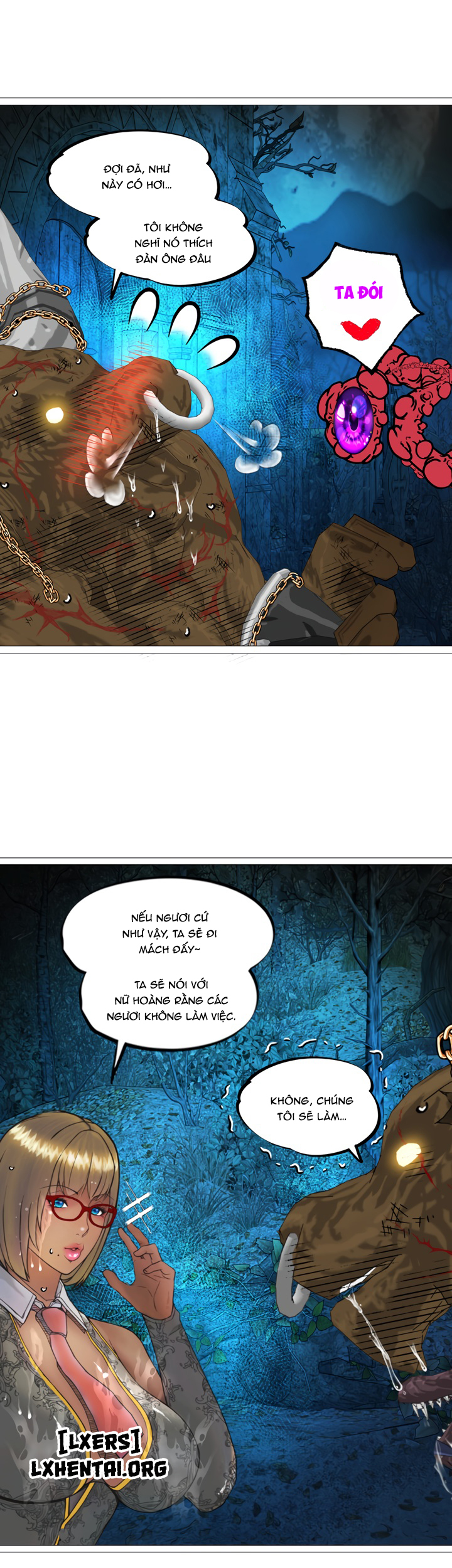 Đọc truyện hentai Nữ Hoàng Dark Elf Và Nô Lệ Orc - Chap 22
