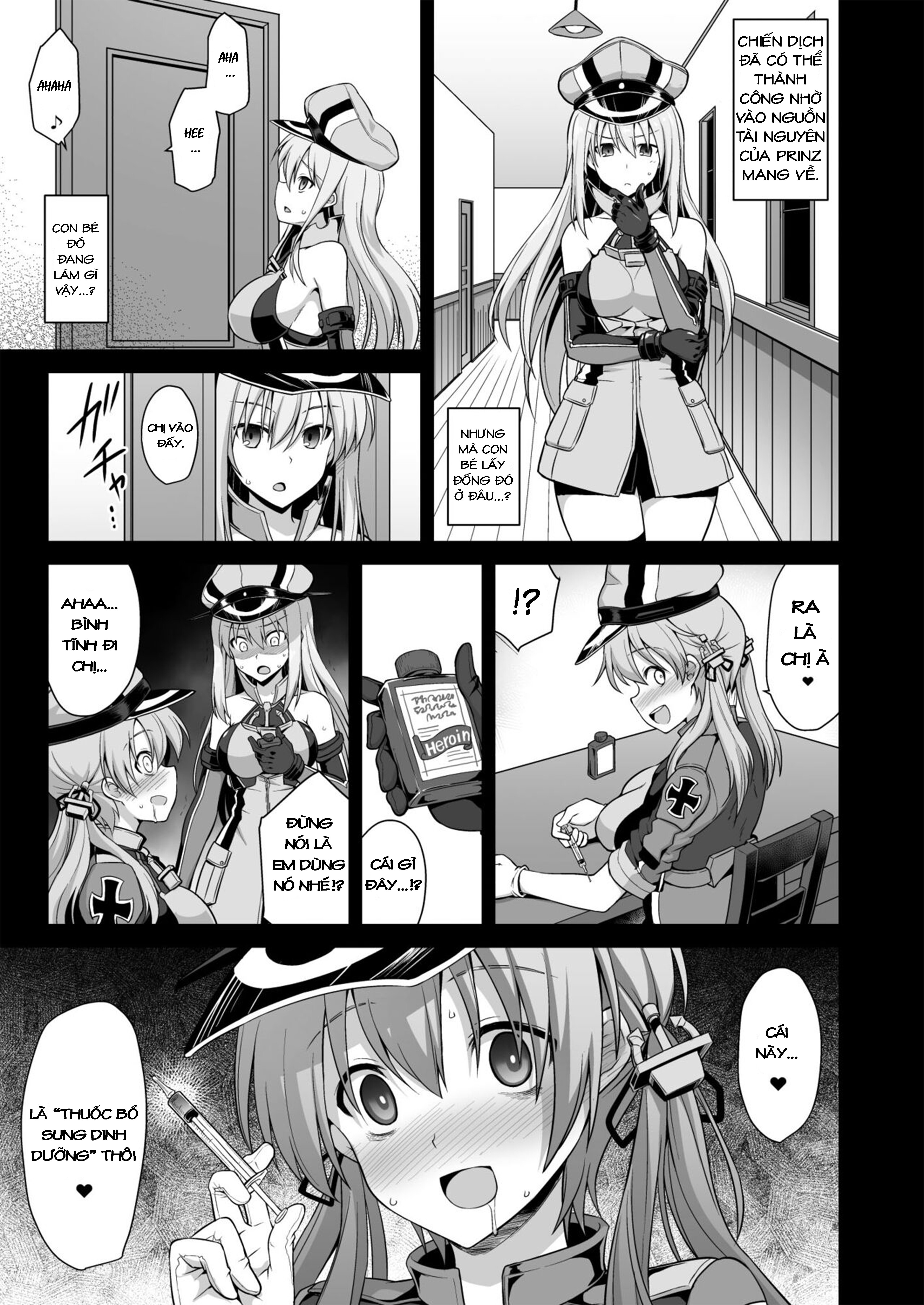 Đọc truyện hentai Đêm trước khi Kanmusu mang thai, mối tình bị đánh thuốc mê của Prinz Eugen - Oneshot