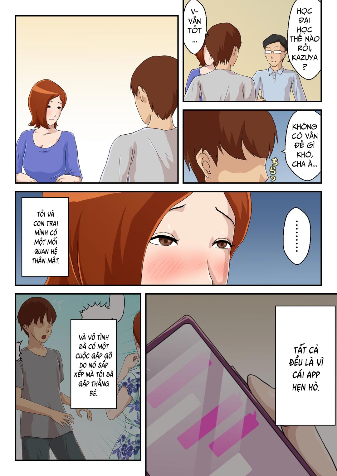 Đọc truyện hentai Bắt gặp mẹ sử dụng cùng app hẹn hò!!! - Chap 2 - [END]
