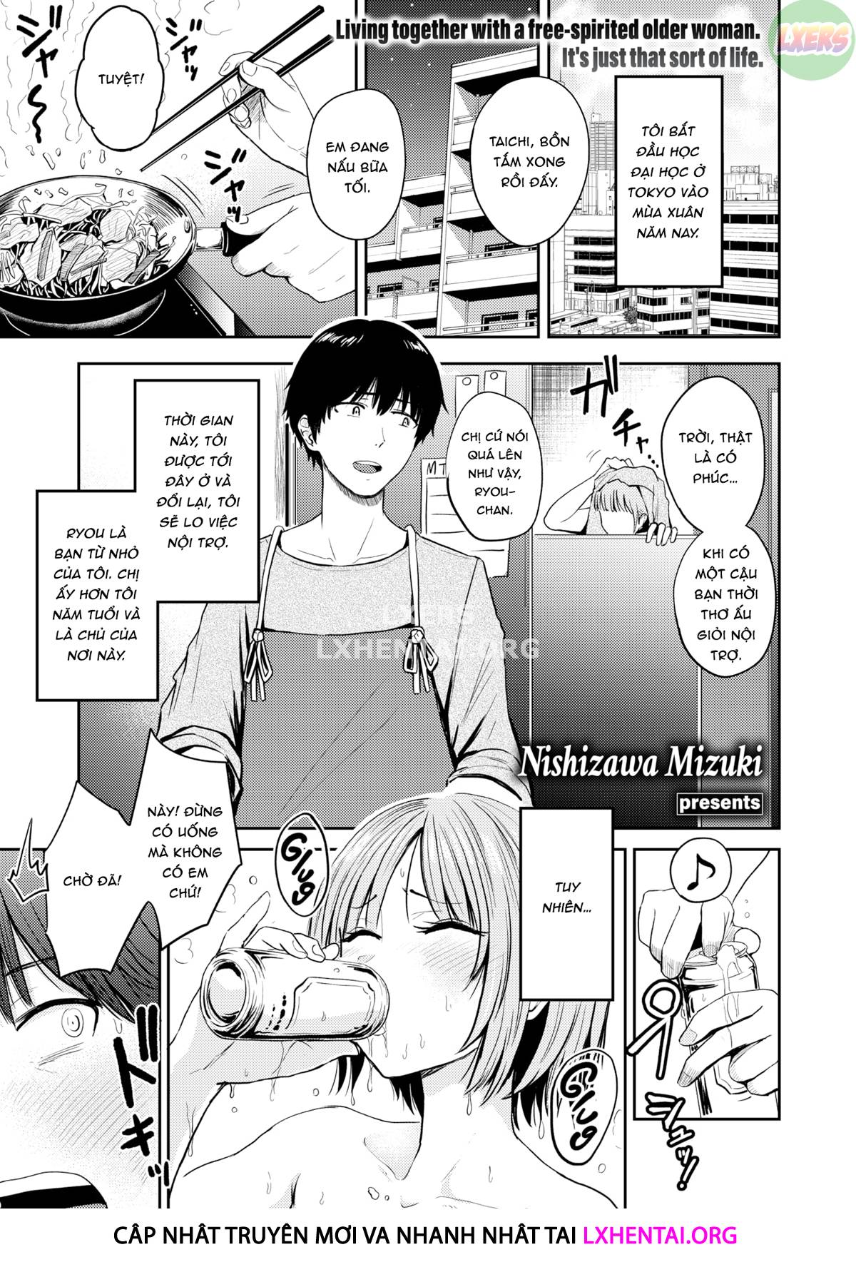 Đọc truyện hentai Ở chung với người chị thời thơ ấu - Oneshot