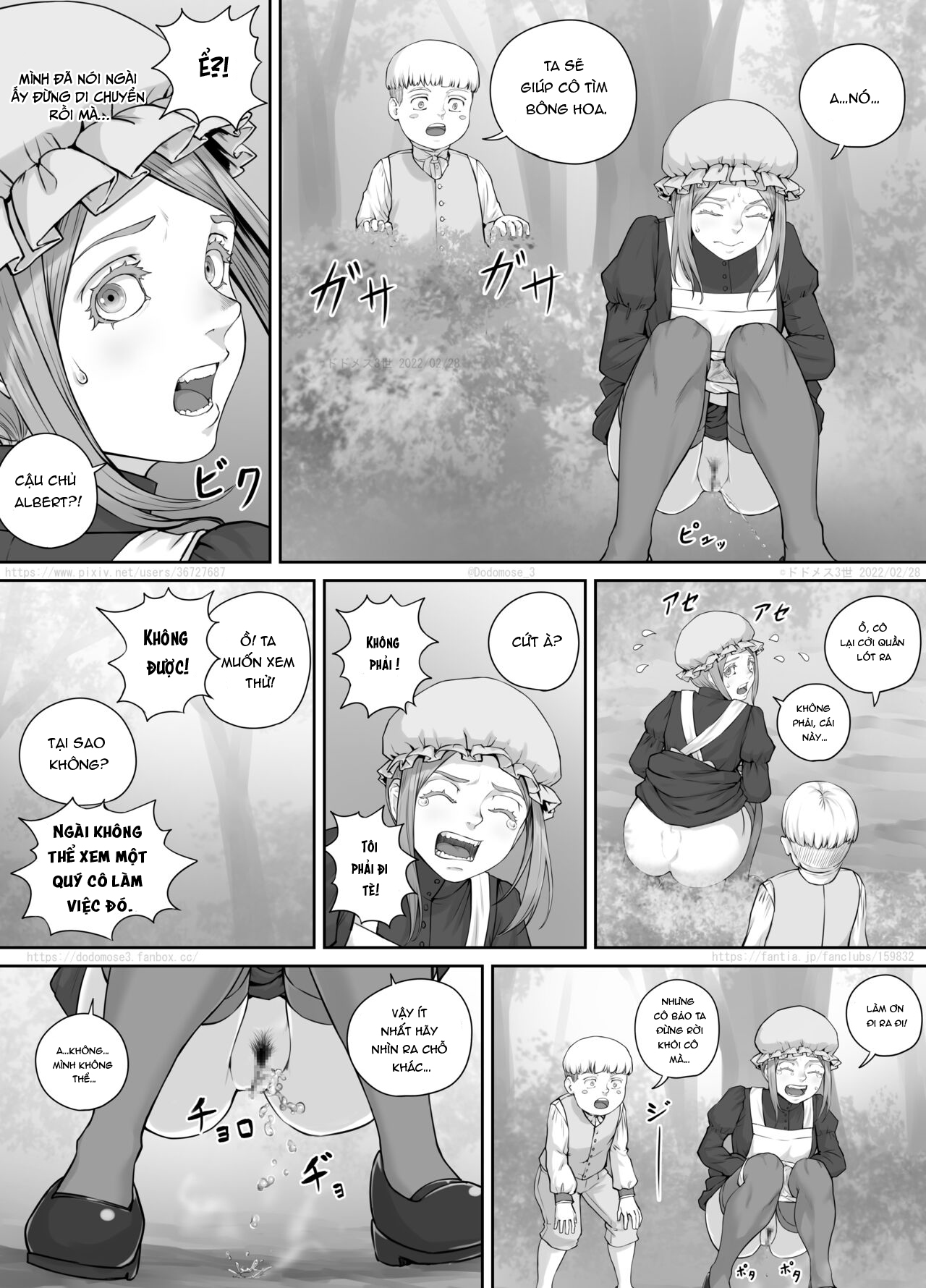 Đọc truyện hentai Manga hầu gái và tu sĩ - Oneshot.