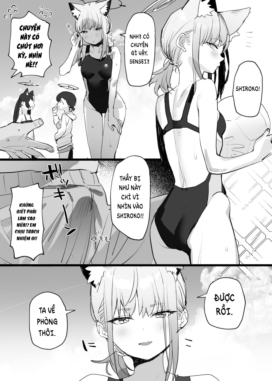 Đọc truyện hentai Mizugi Shiroko Ero Manga - Oneshot