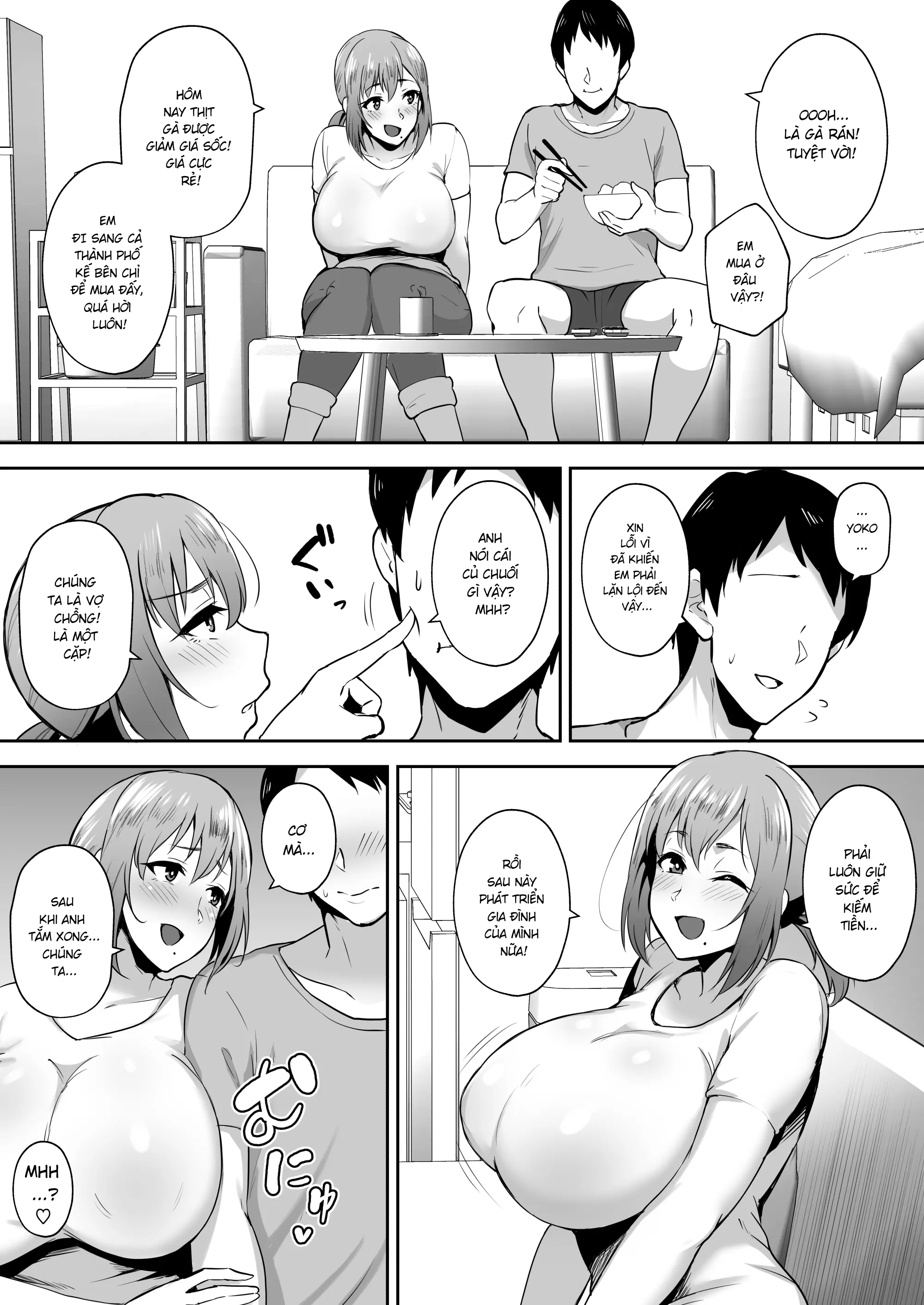 Đọc truyện hentai Vợ ngực bự Yoko - Làm bảo mẫu cho một cậu trai ở chung cư - Chap 1