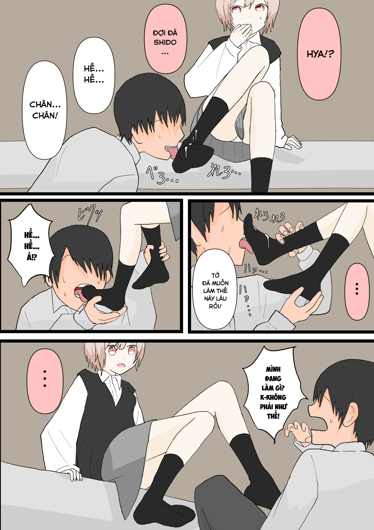 Đọc truyện hentai Người bạn thời thơ ấu và con chó - Oneshot