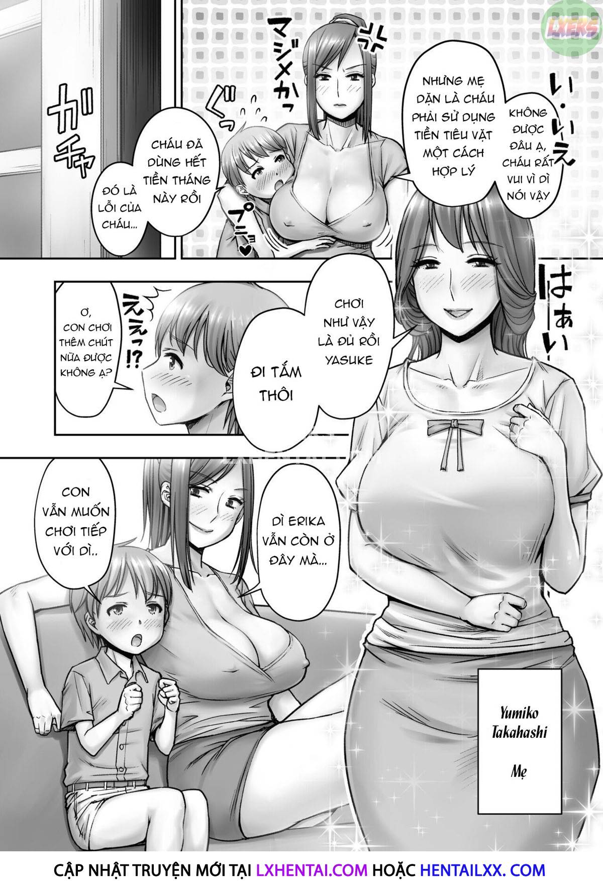 Đọc truyện hentai Giáo dục giới tính của người mẹ dâm đãng - Oneshot