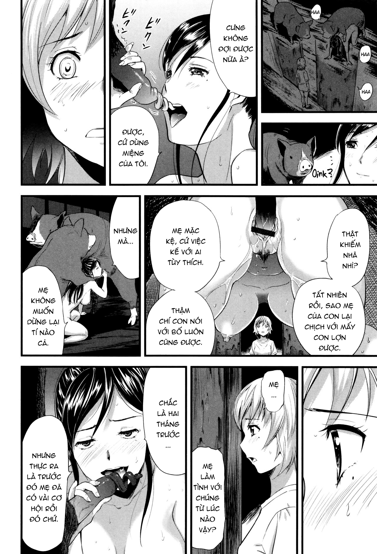 Đọc truyện hentai Mẹ con nhà lợn - Oneshot