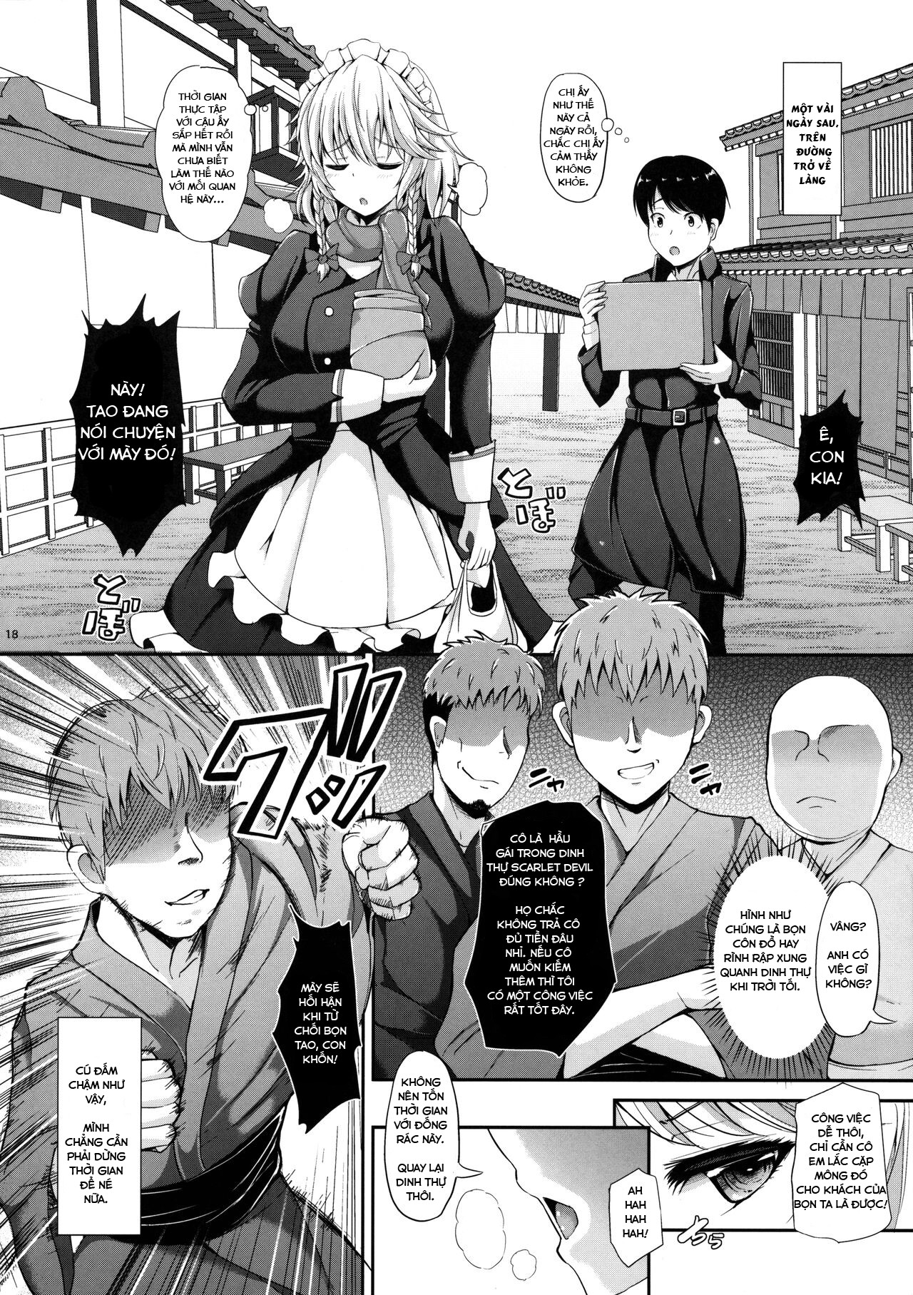 Đọc truyện hentai Hoàn cảnh bí mật của Izayoi Sakuya - Oneshot