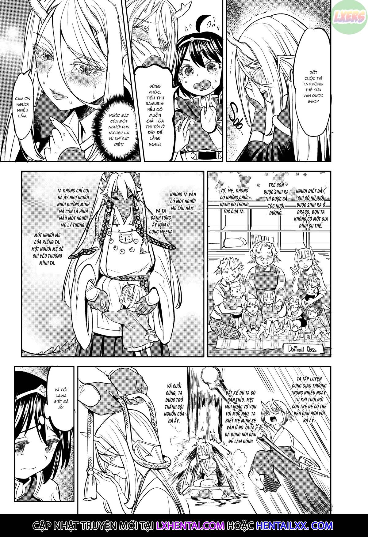 Đọc truyện hentai Tái sinh thành một nữ anh hùng có 5 người vợ quỷ - Chap 2