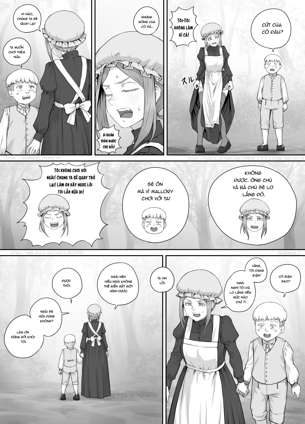Đọc truyện hentai Manga hầu gái và tu sĩ - Oneshot.