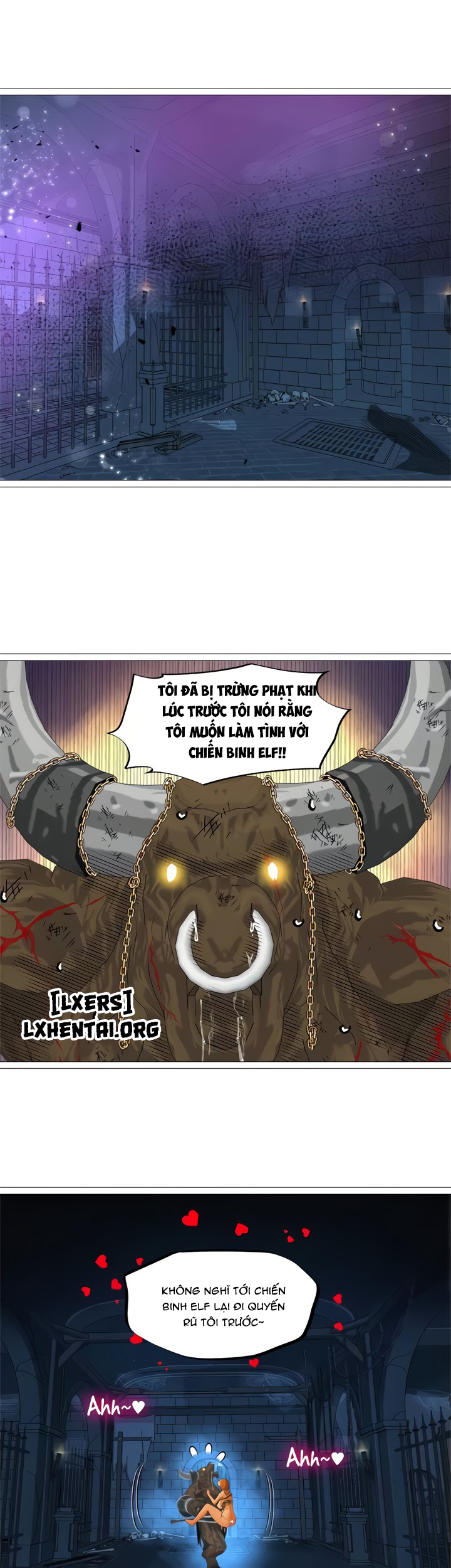 Đọc truyện hentai Nữ Hoàng Dark Elf Và Nô Lệ Orc Chap 31 END