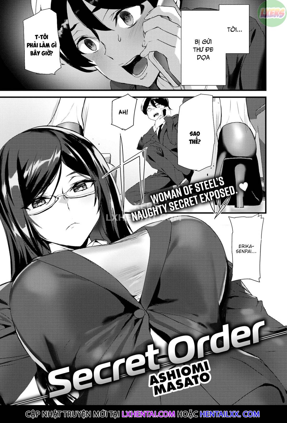 Đọc truyện hentai Mệnh lệnh bí mật - Oneshot