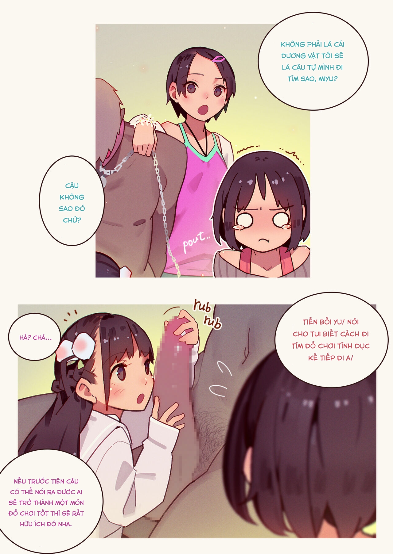 Đọc truyện hentai Cuốn sách mà 3 cô gái nghịch ngợm chơi dương vật của bạn - Oneshot.