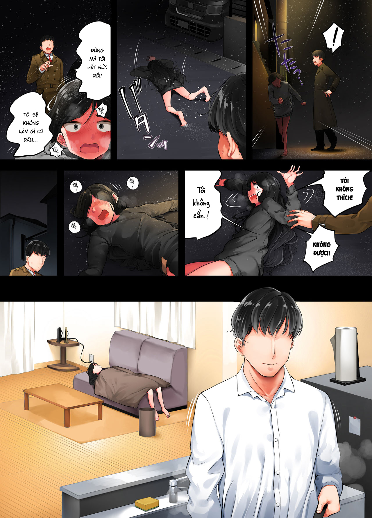 Đọc truyện hentai Khi tôi bế cô gái gầy gò của mình lên, cô ấy ướt sũng - Part 1
