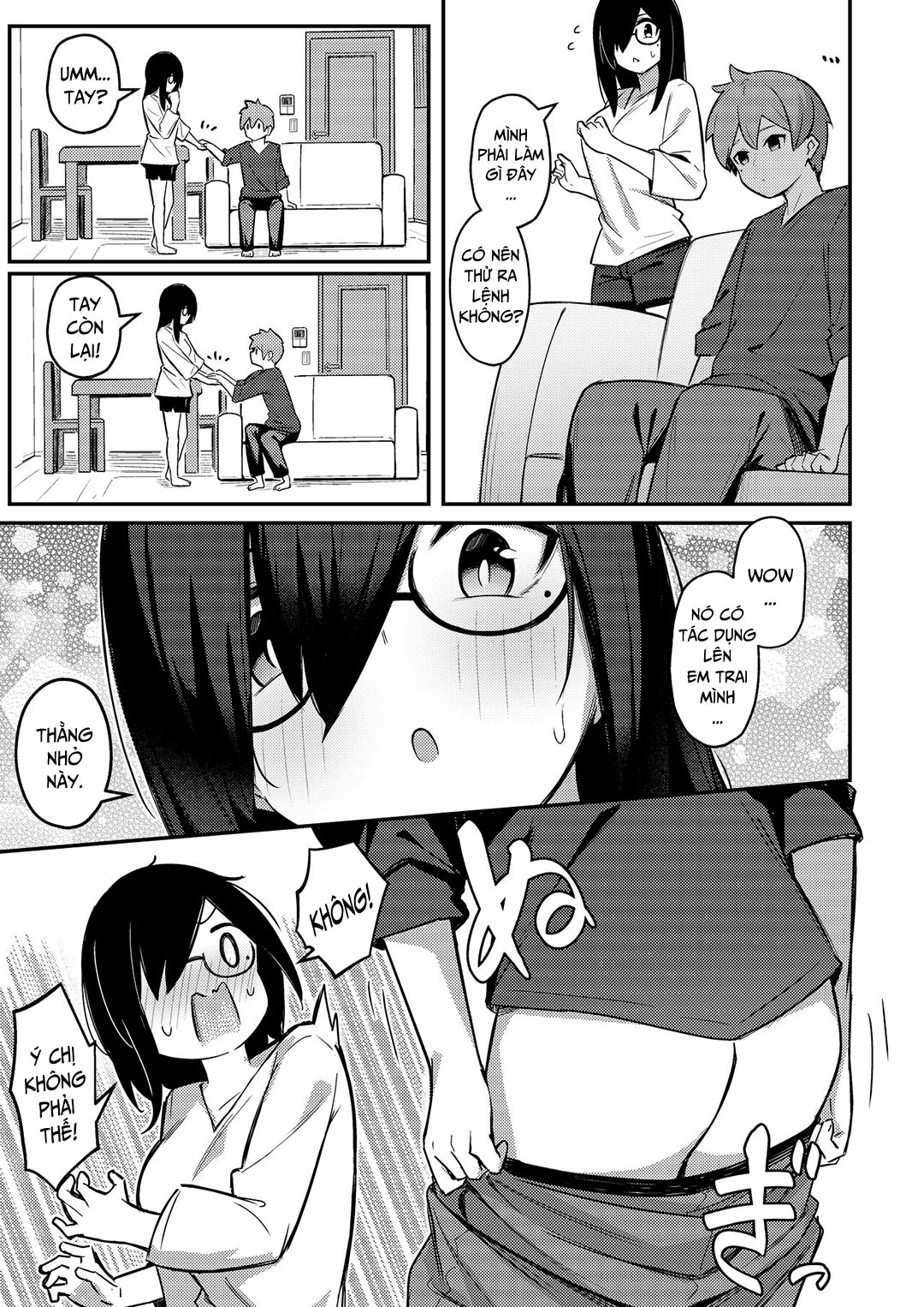 Đọc truyện hentai Chị gái ảm đạm thôi miên em trai - Oneshot