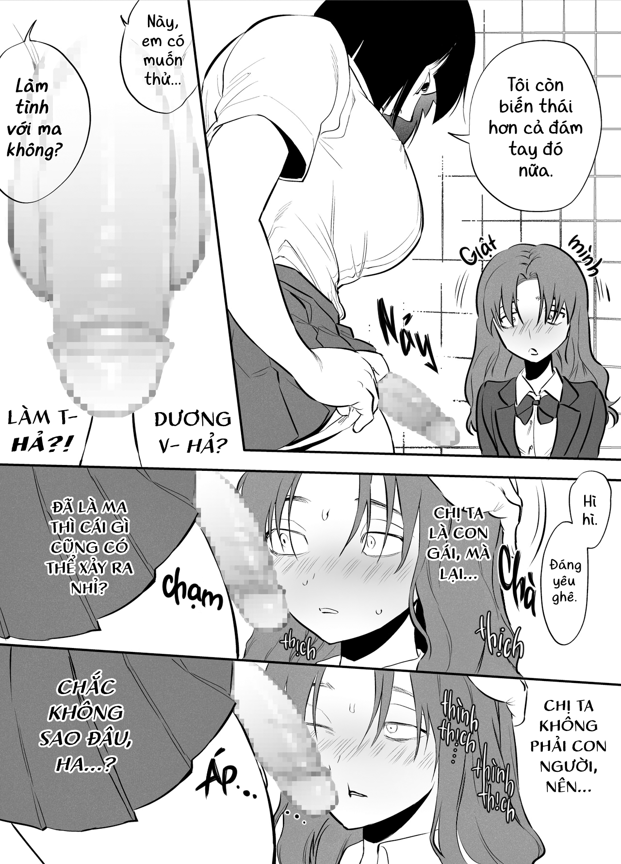 Đọc truyện hentai Mình, WC, và futanari Hanako-san - Sợ wa sợ wa