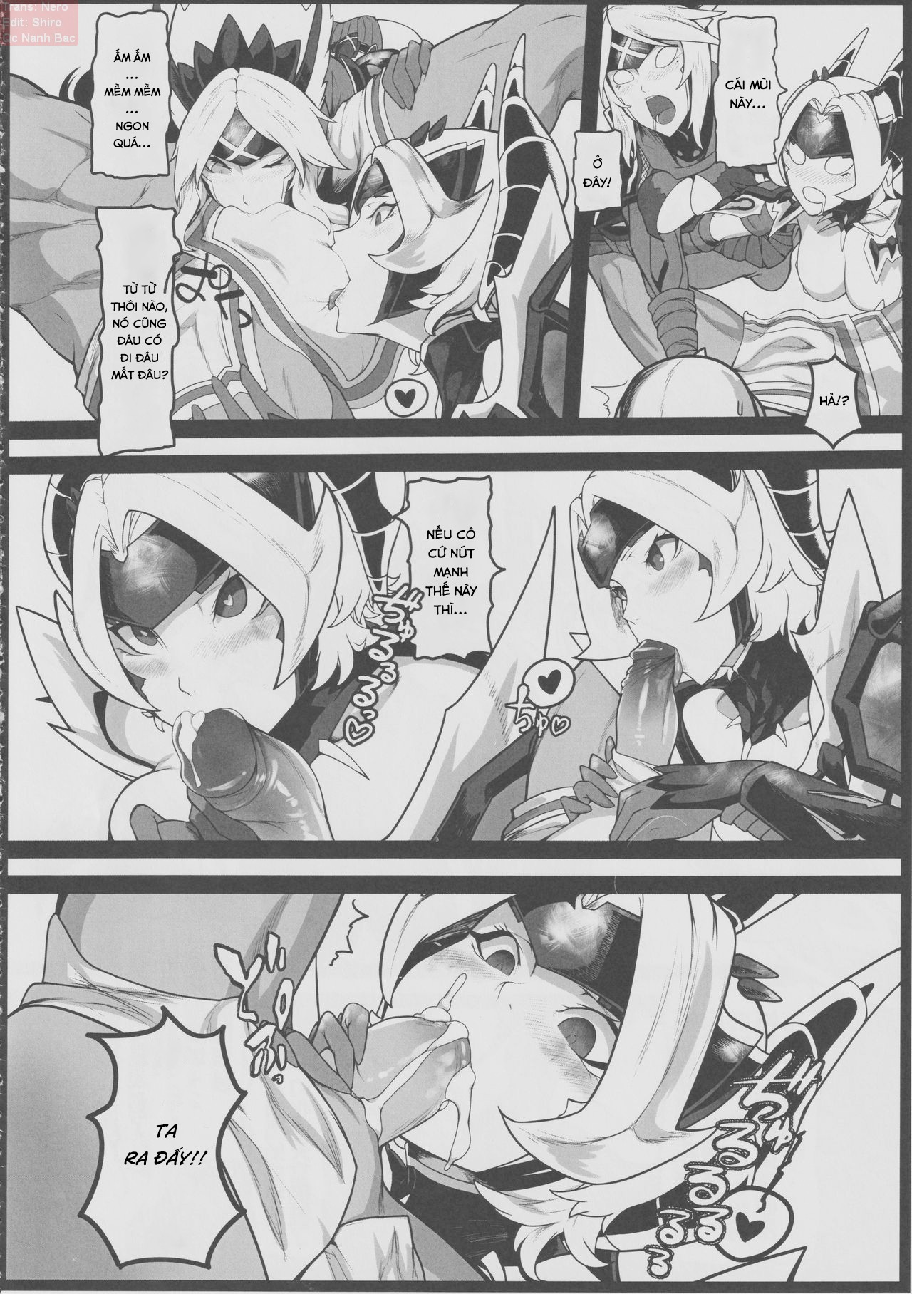 Đọc truyện hentai Double Sex (Monster Hunter) - Oneshot