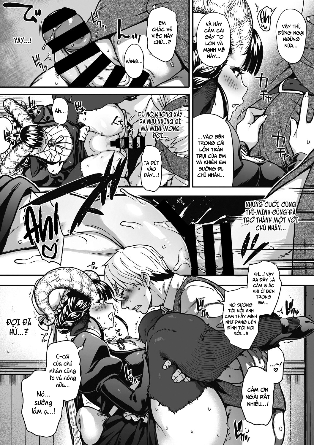 Đọc truyện hentai Chuyện tình lãng mạn của cô hầu gái lắm lông - Oneshot