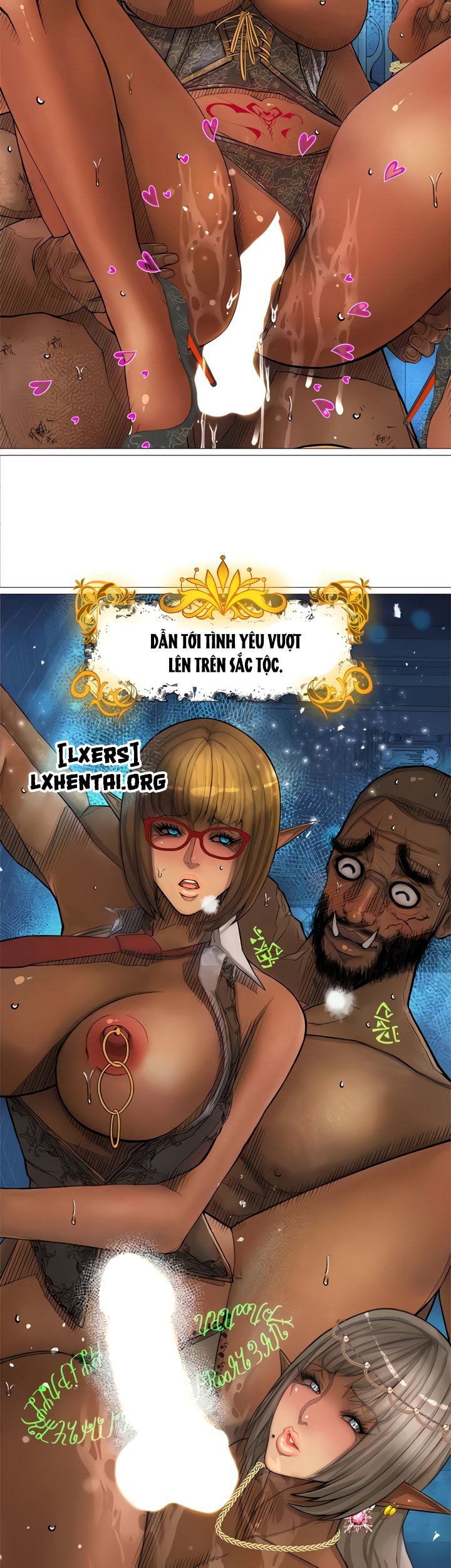 Đọc truyện hentai Nữ Hoàng Dark Elf Và Nô Lệ Orc Chap 31 END
