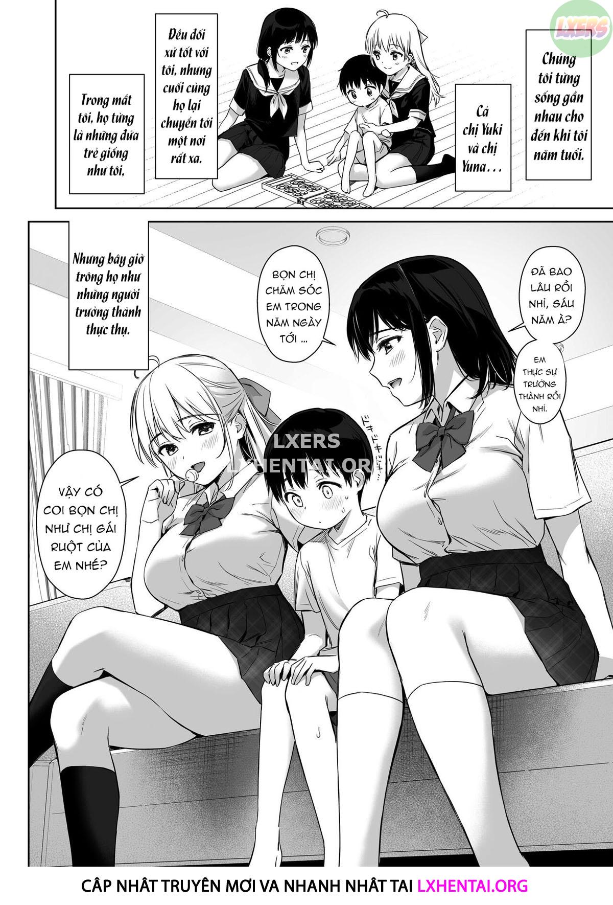 Đọc truyện hentai Naisho No Hajimete ~Suunenburi Ni Atta Shinseki No Bijin JK Shimai Ni Ecchi No Tehodoki Sarechaimasu~ - Oneshot