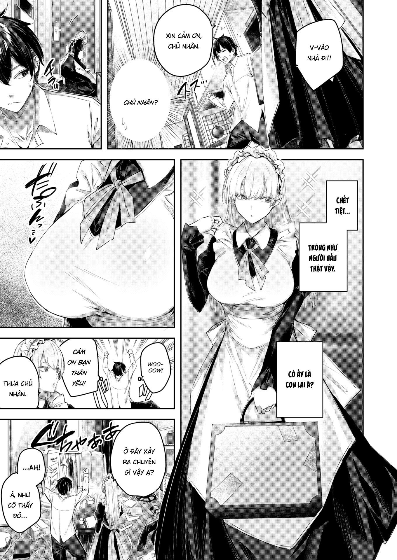 Đọc truyện hentai Dịch Vụ Nàng Hầu Thơ Ngây - Oneshot