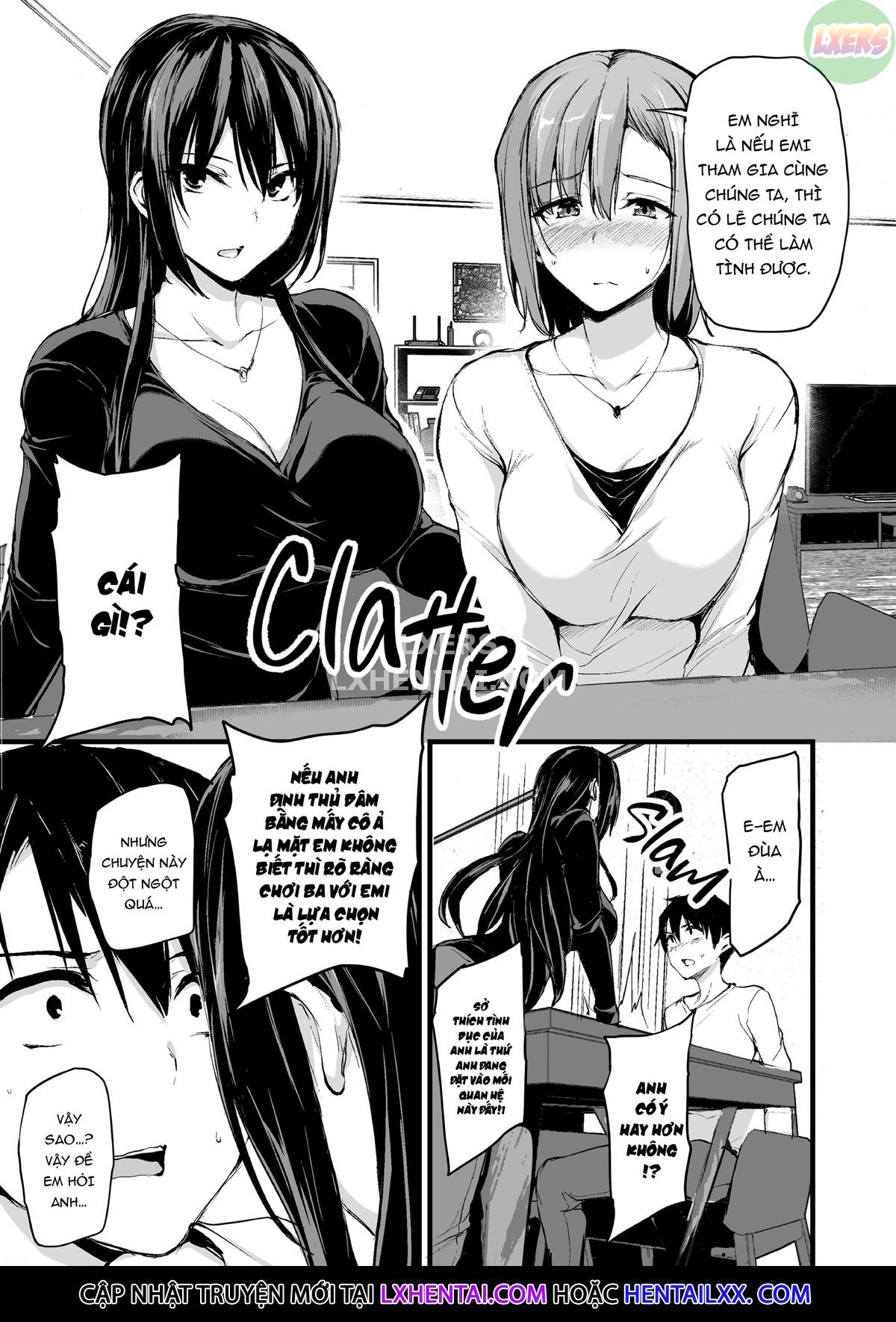 Đọc truyện hentai Không lên đỉnh nổi nếu không có hai cặp vú khủng nên vợ tôi đã đưa bạn của cô ấy đến! - Chap 1