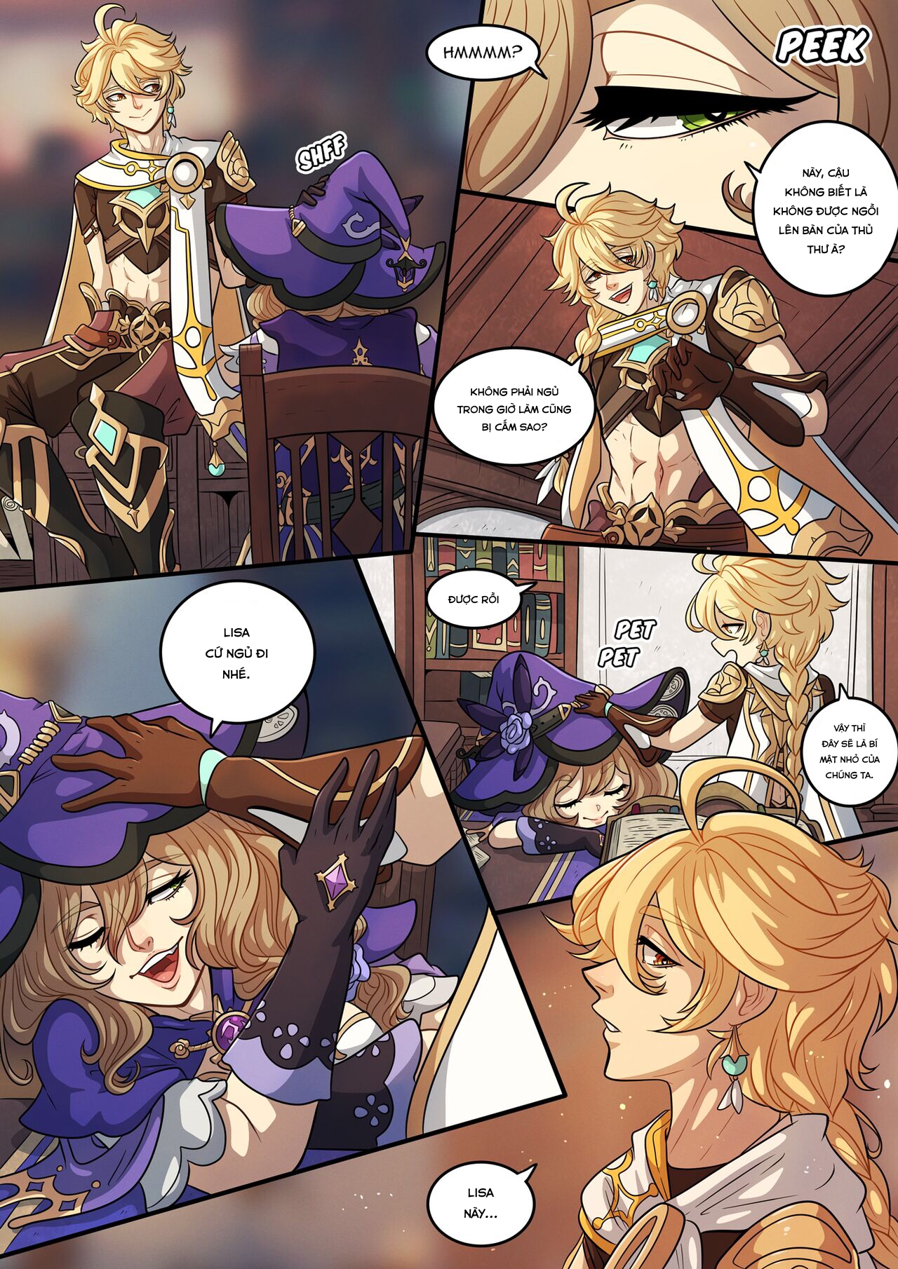 Đọc truyện hentai The Traveler's Guide to Teyvat's Heart-Lisa - Oneshot.