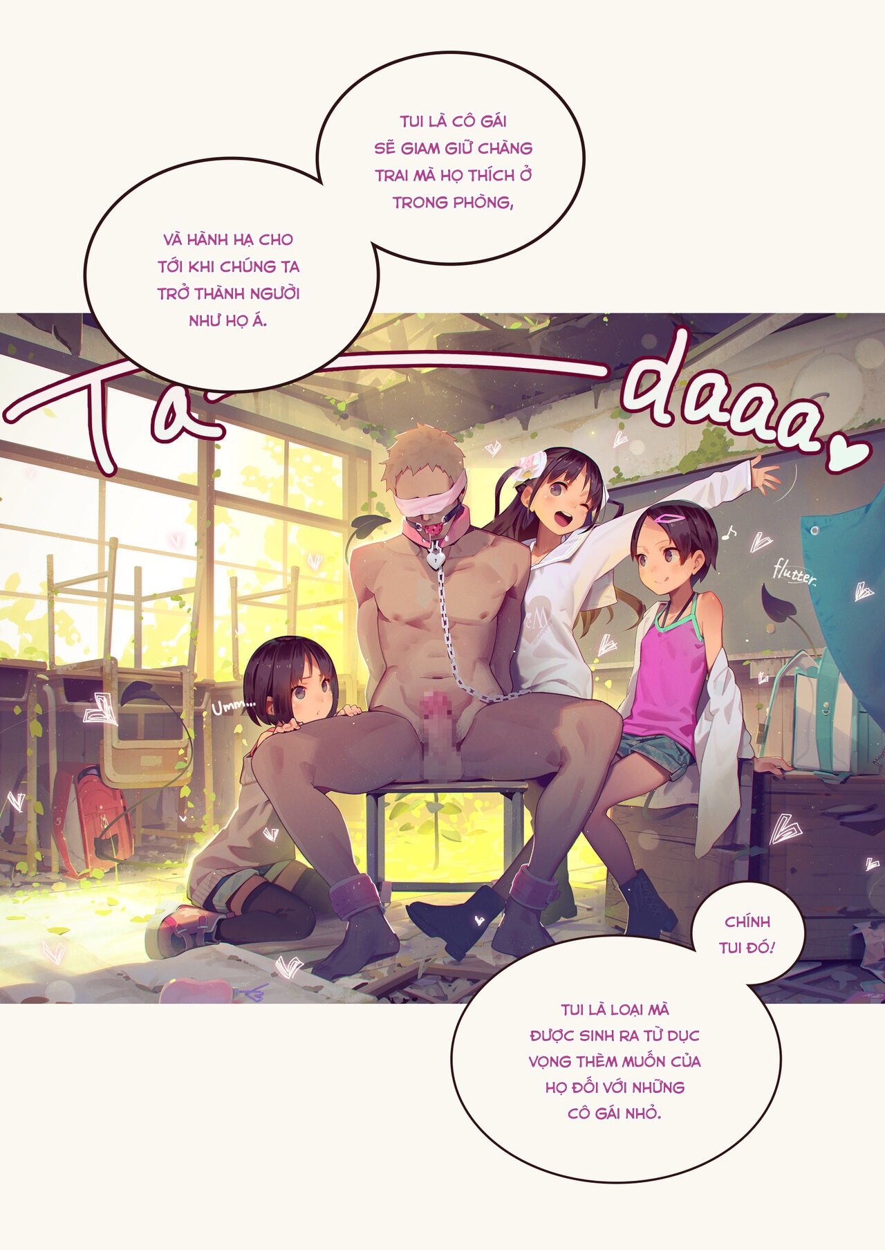 Đọc truyện hentai Cuốn sách mà 3 cô gái nghịch ngợm chơi dương vật của bạn - Oneshot.