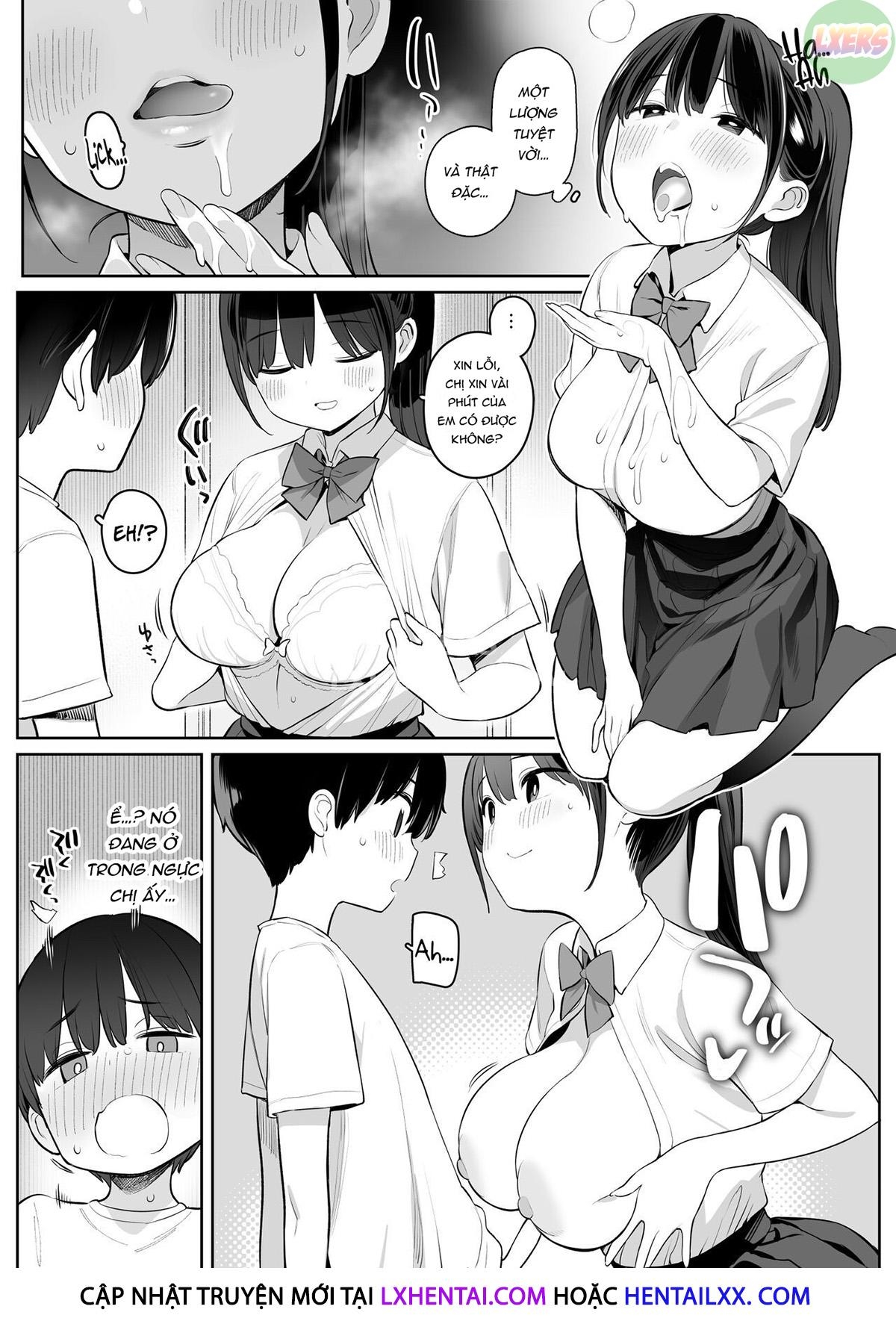 Đọc truyện hentai The Story of How The Big Sister Neighbor Squeezed My Semen Because She was a Succubus - Oneshot