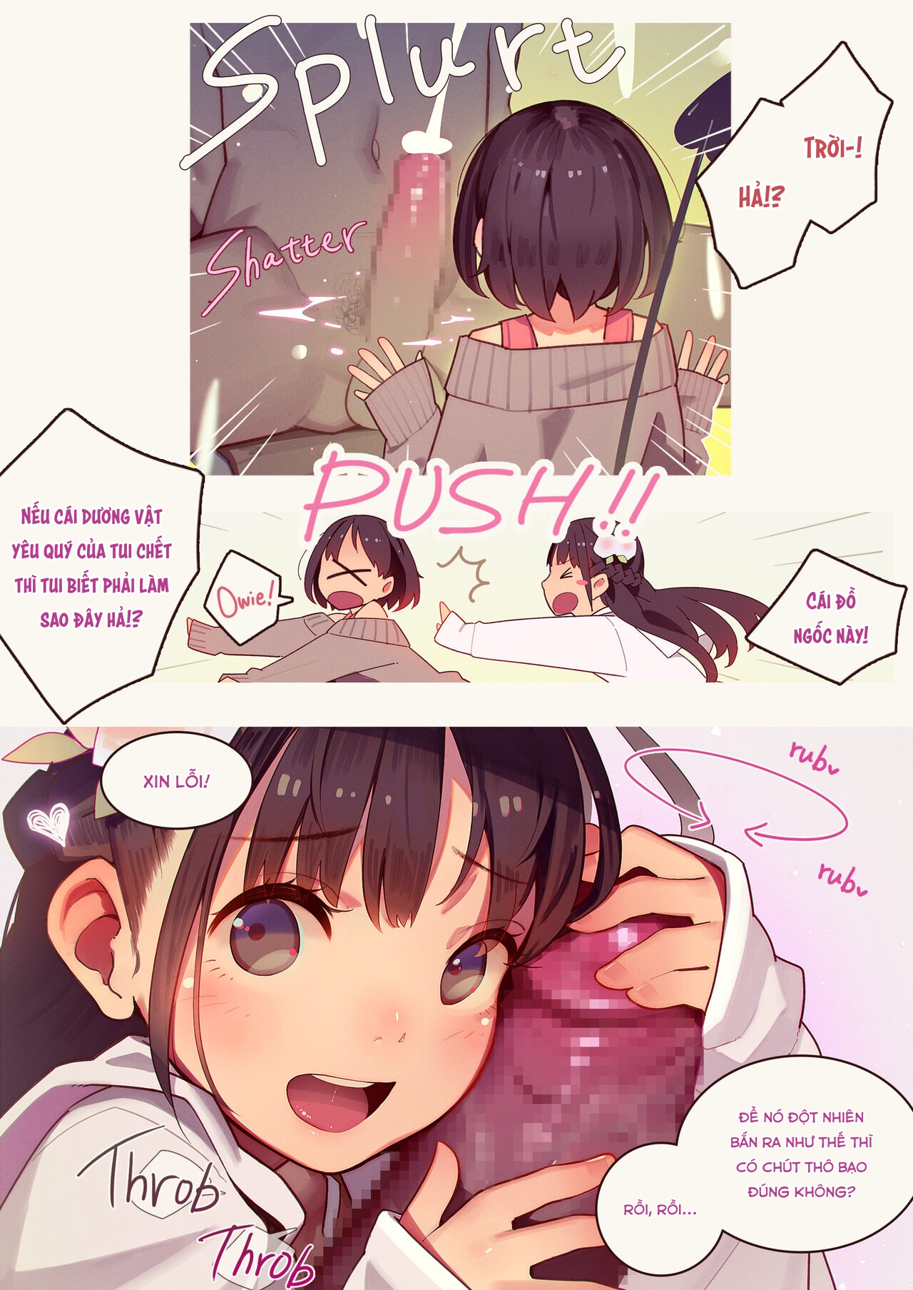 Đọc truyện hentai Cuốn sách mà 3 cô gái nghịch ngợm chơi dương vật của bạn - Oneshot.