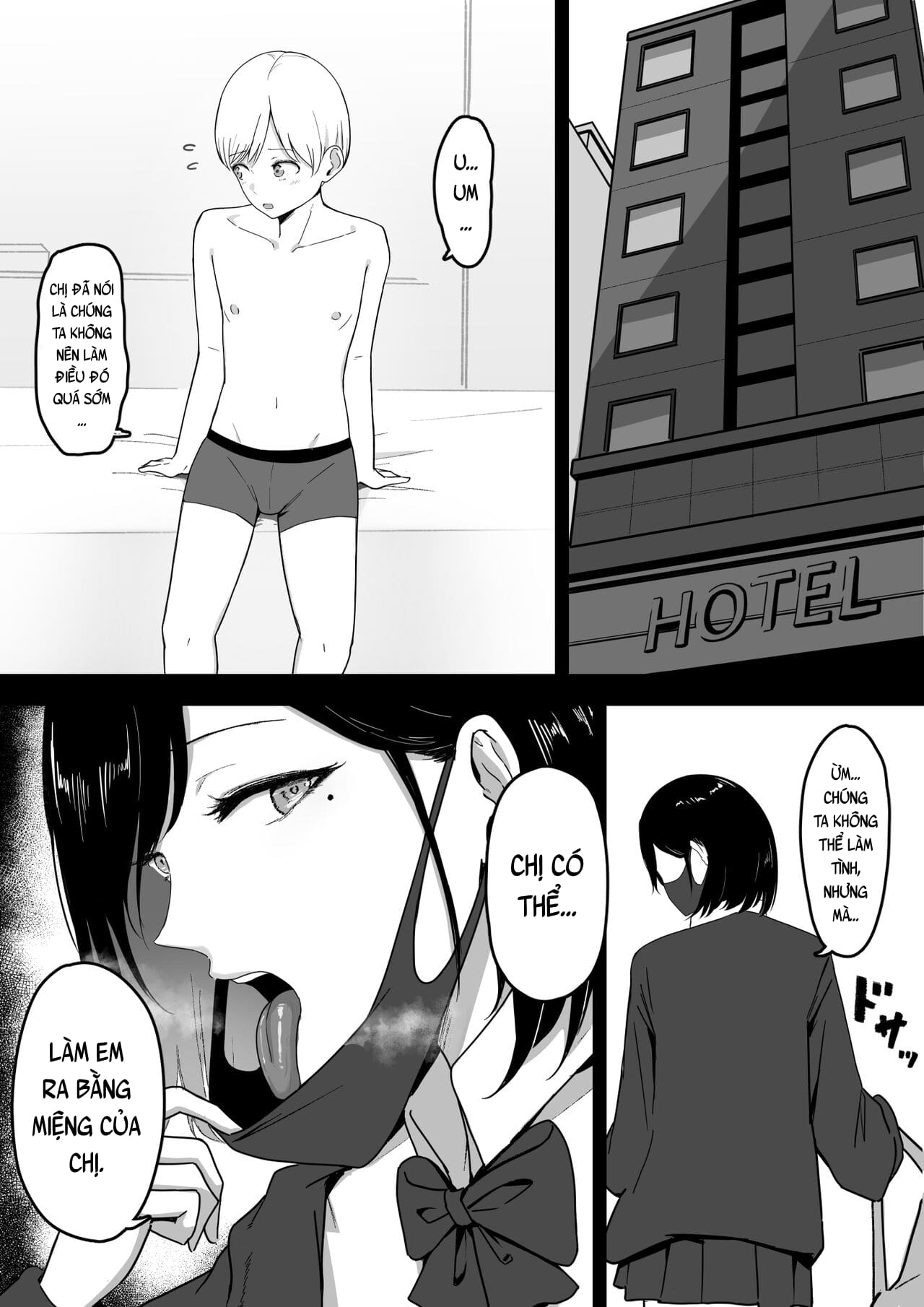 Đọc truyện hentai Vụng trộm chịch nhau với chị gái Gyaru đĩ điếm - Oneshot