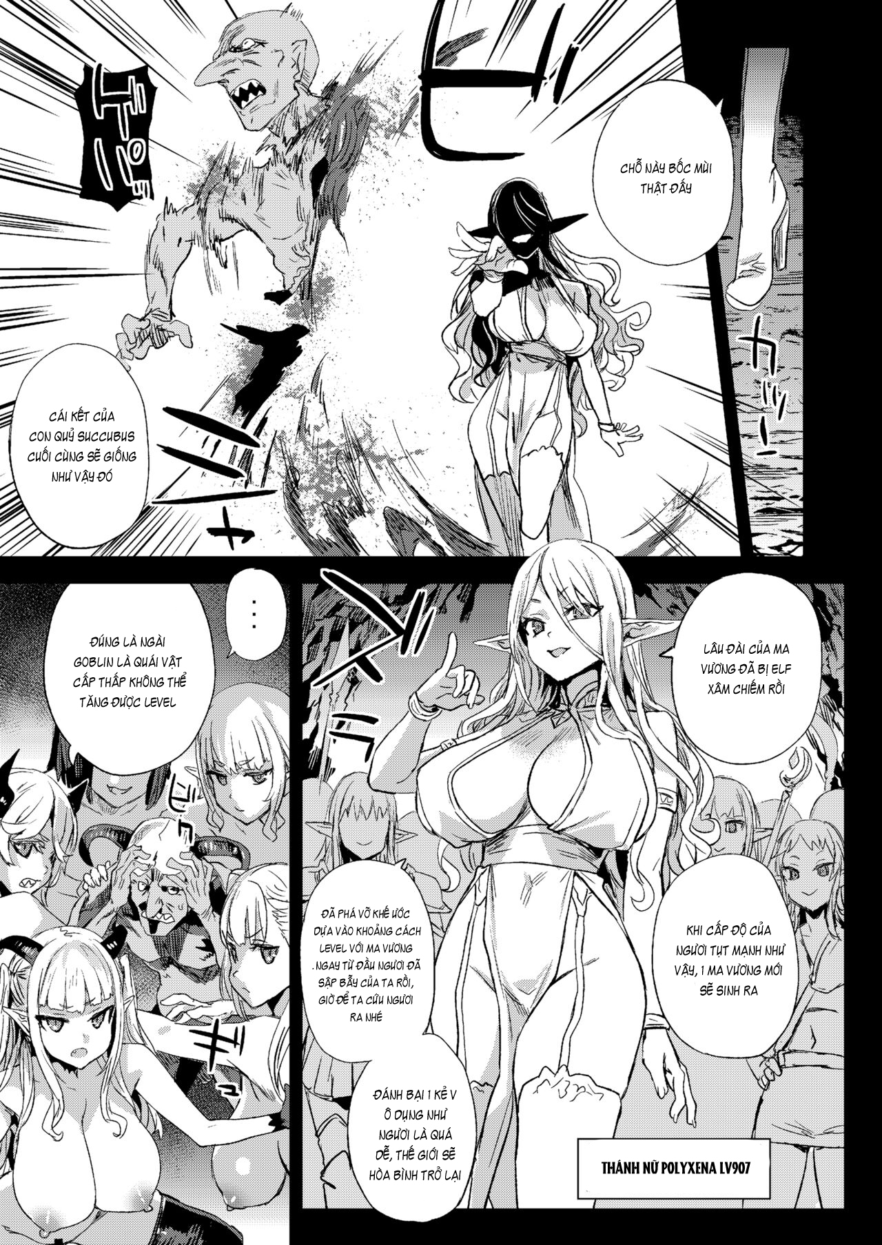 Đọc truyện hentai Nữ hoàng Succubus vs Yêu tinh nhỏ - Chap 2