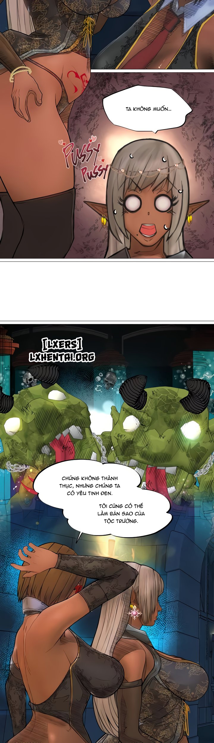 Đọc truyện hentai Nữ Hoàng Dark Elf Và Nô Lệ Orc - Chap 29