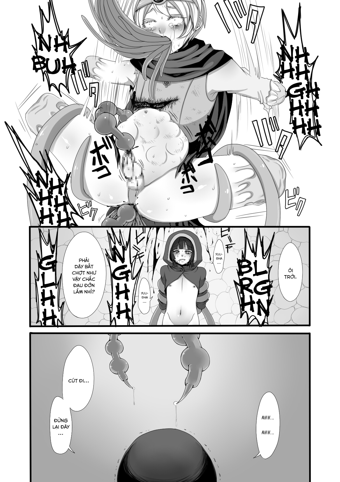 Đọc truyện hentai Quái vật, anh hùng và pháp sư - Oneshot
