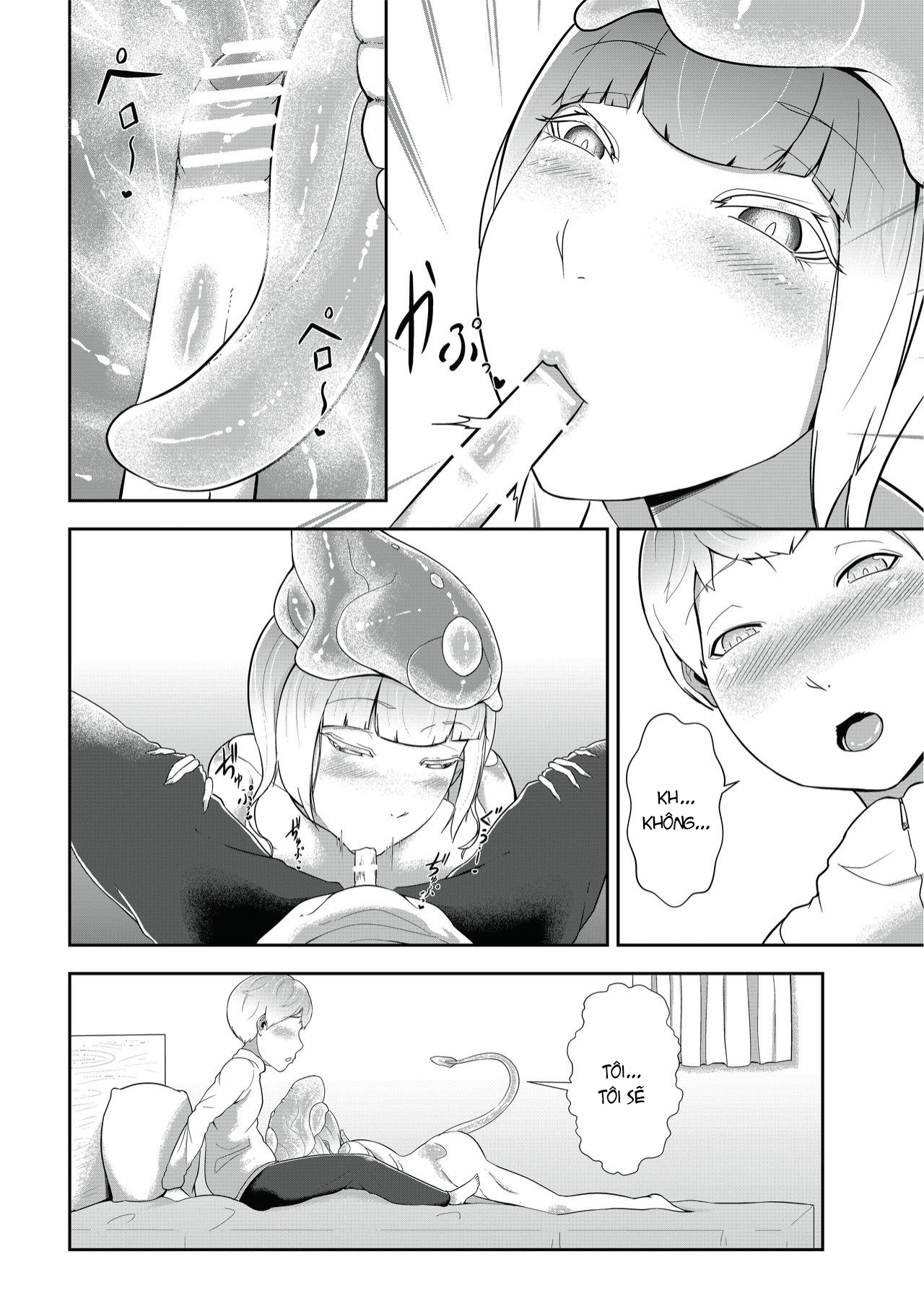 Đọc truyện hentai Dondon Seichou Suru Hatsujou no Igyou Musume to Boku - Oneshot