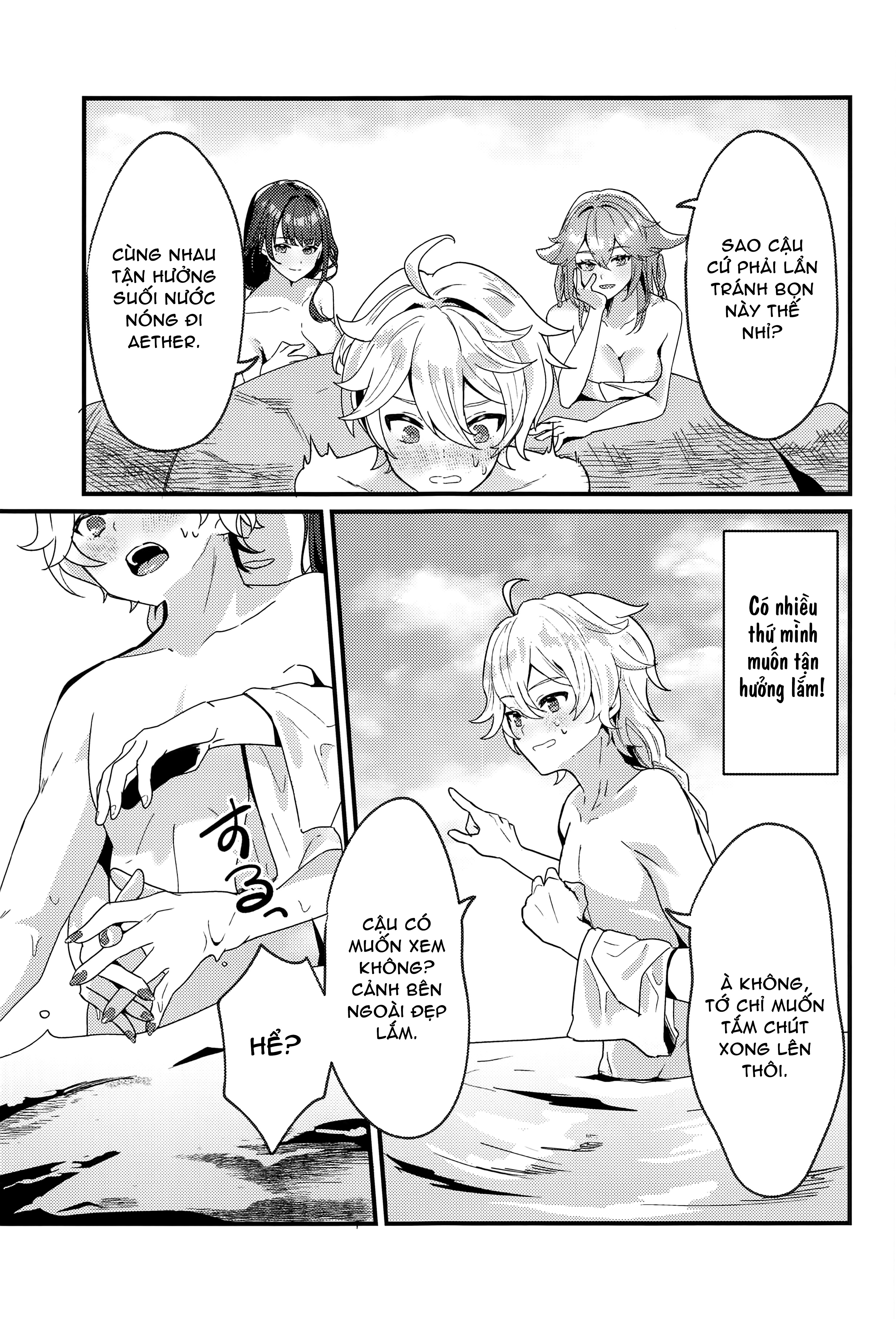 Đọc truyện hentai Kì nghỉ tại suối nước nóng Inazuma - Khổ thân ông cháu:))))