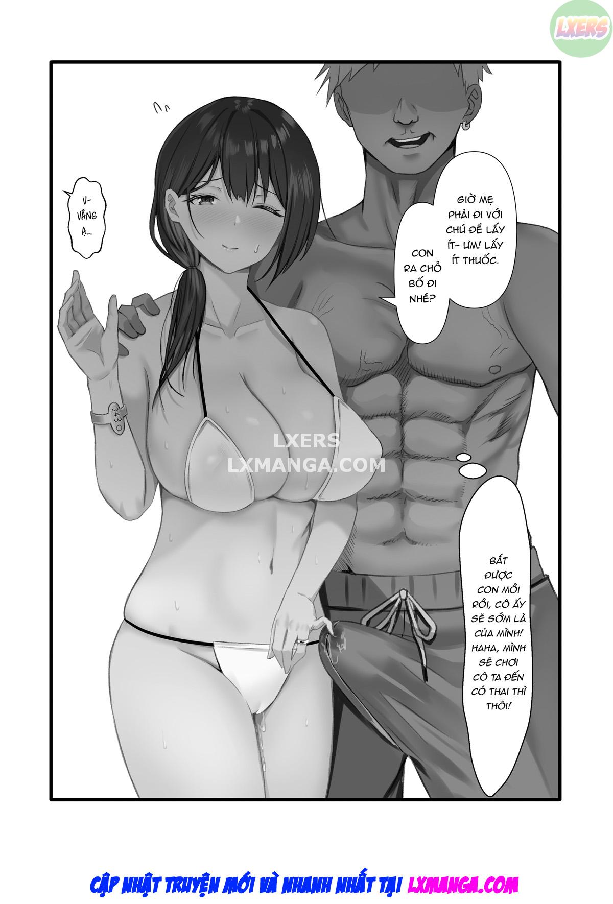 Đọc truyện hentai Hitozuma NTR Kazoku Ryokou - Oneshot