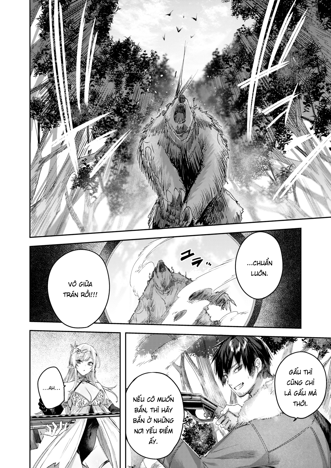 Đọc truyện hentai Cuộc chạm trán của chàng thợ săn đơn độc trong khu rừng yêu tinh - Chap 1