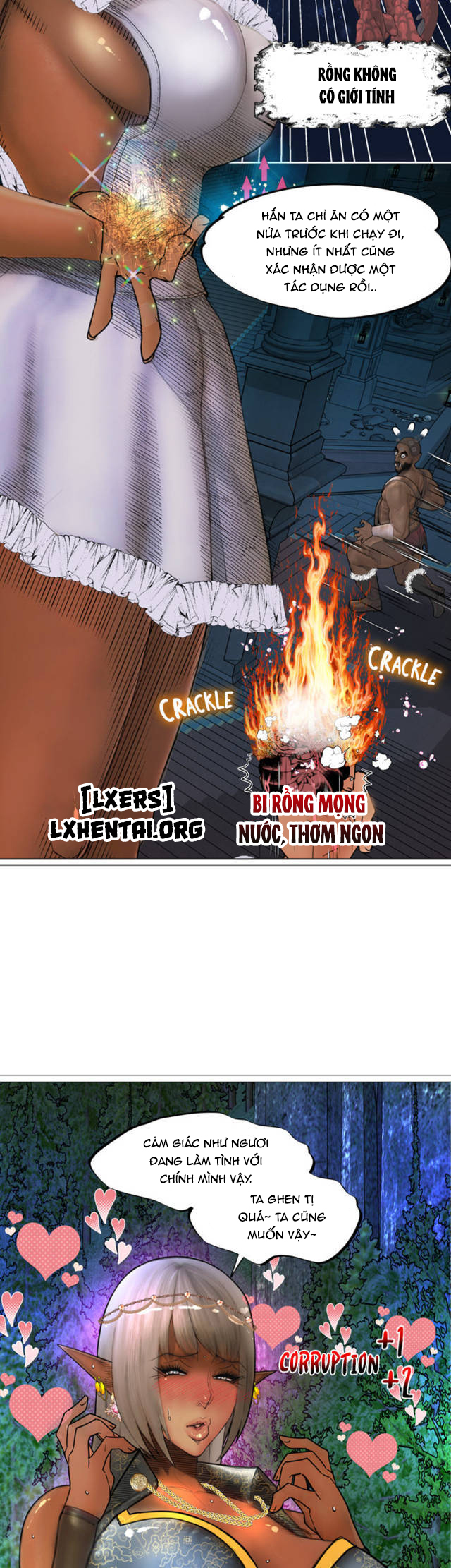 Đọc truyện hentai Nữ Hoàng Dark Elf Và Nô Lệ Orc - Chap 20