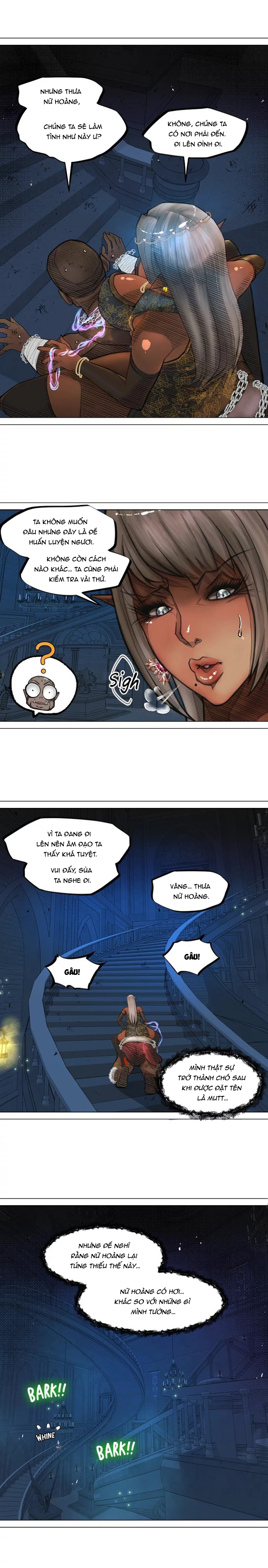 Đọc truyện hentai Nữ Hoàng Dark Elf Và Nô Lệ Orc - Chap 3