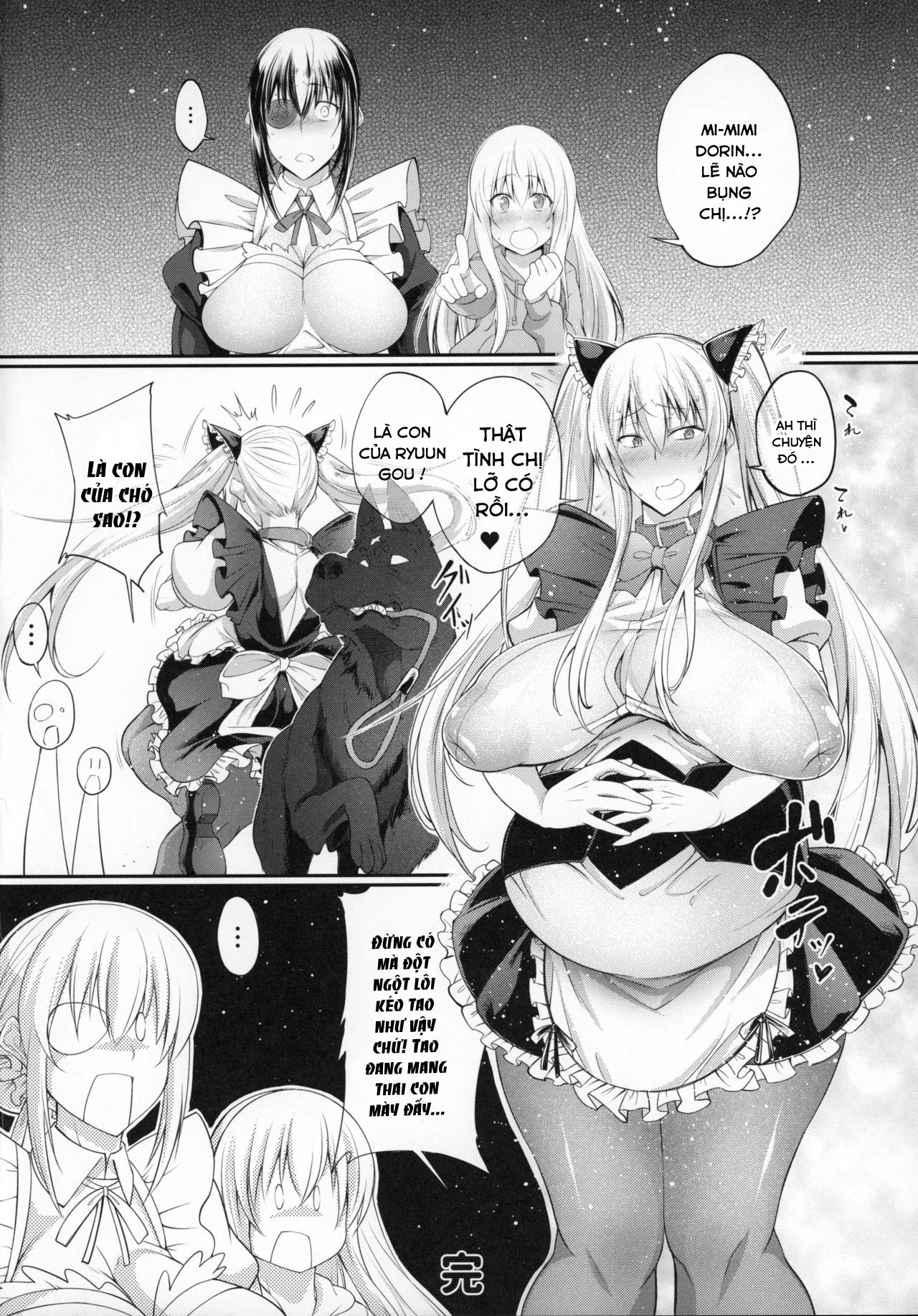 Đọc truyện hentai Cô hầu gái nhà bên khiêu gợi quá! - Oneshot