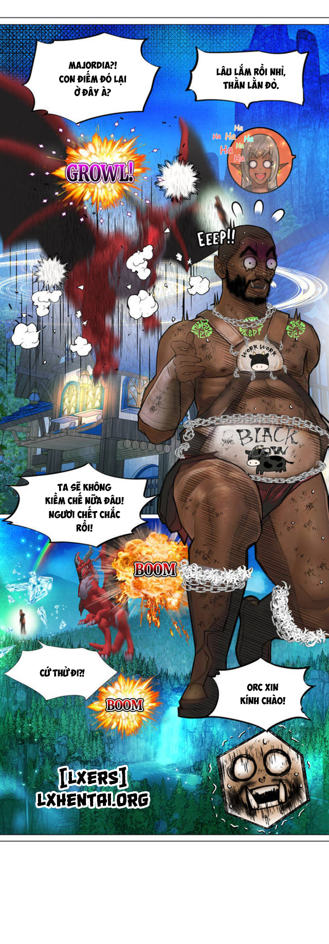 Đọc truyện hentai Nữ Hoàng Dark Elf Và Nô Lệ Orc - Chap 20