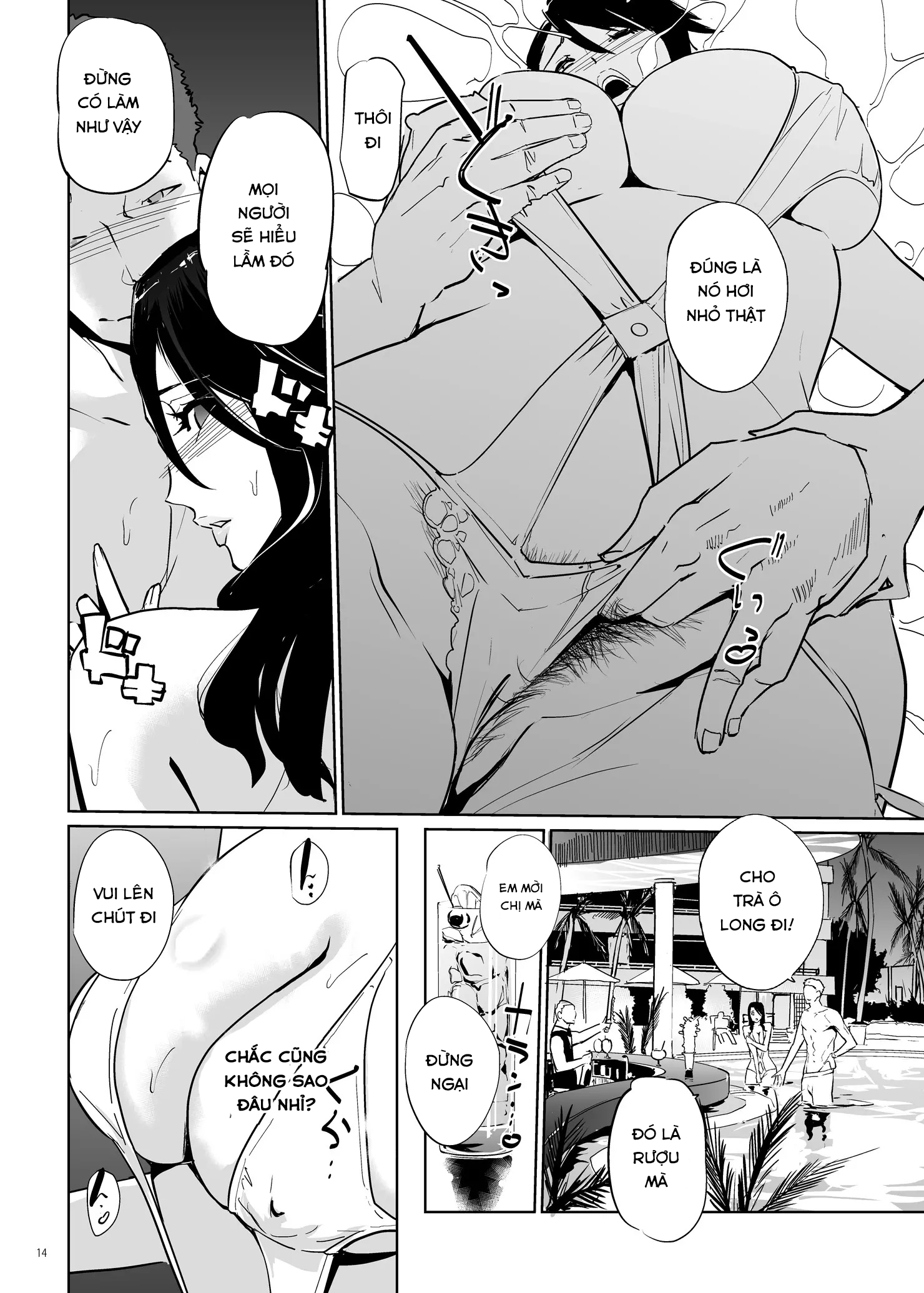 Đọc truyện hentai NTR Midnight Pool - Chap 1