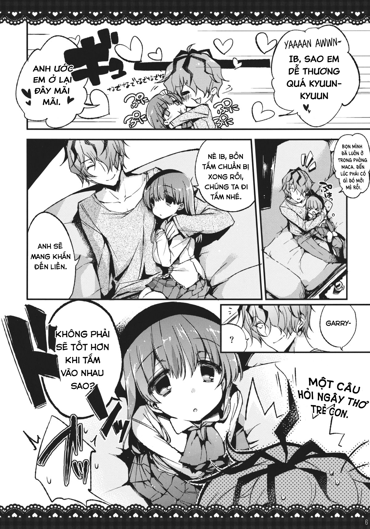 Đọc truyện hentai Ib to Garry o Issho ni Ofuro ni Ireru to Dou Naru no? - Oneshot