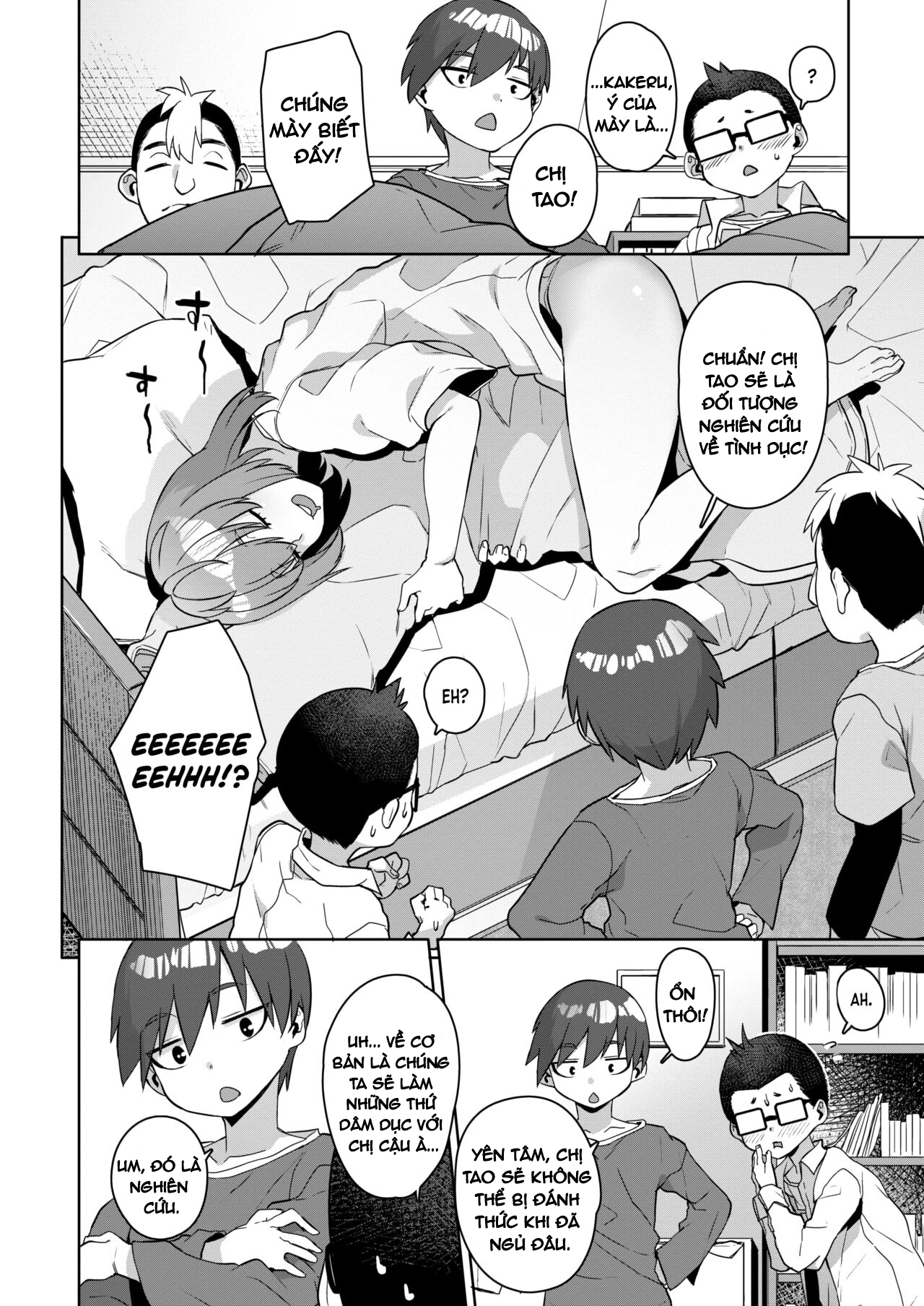 Đọc truyện hentai Nghiên cứu phản ứng cơ thể phụ nữ trên chị gái - Oneshot