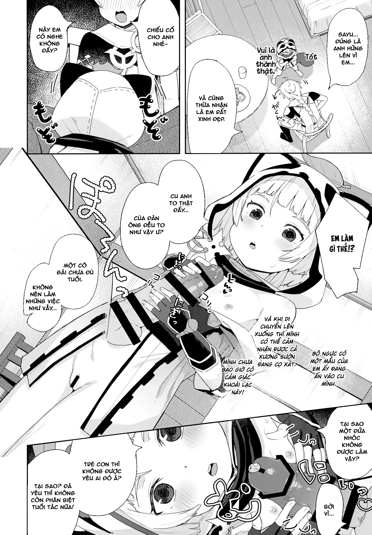 Đọc truyện hentai Em có vụng về không? - Làm xong bộ này tôi cũng đi ngủ đây, oáp~