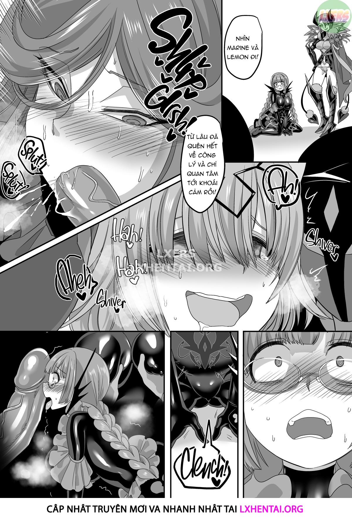 Đọc truyện hentai Saikyou no Seigi no Hero wa Kagami no Naka de wa Saijaku no Kaijin - Oneshot