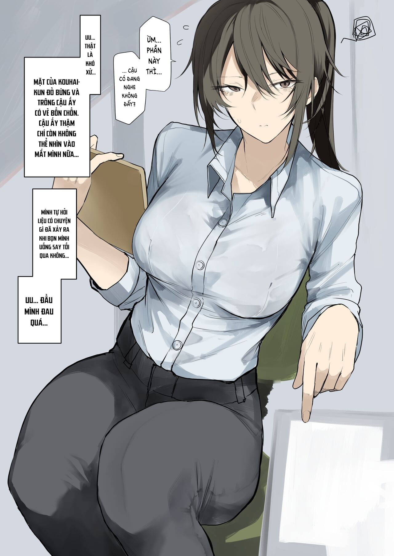 Đọc truyện hentai Chị Gái Văn Phòng Cao Lớn - Oneshot